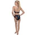 pattern with horses Plunging Cut Out Swimsuit View2