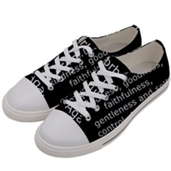 Galatians 5 Men s Low Top Canvas Sneakers by RiverRootz