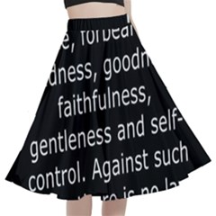 Galatians 5 A-line Full Circle Midi Skirt With Pocket by RiverRootz