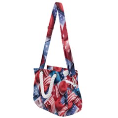 Us Presidential Election Colorful Vibrant Pattern Design  Rope Handles Shoulder Strap Bag by dflcprintsclothing