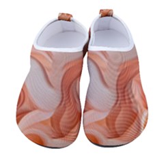 Peach Fuzz Elegant Print Abstract Design Kids  Sock-style Water Shoes by dflcprintsclothing