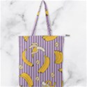 Pattern Bananas Fruit Tropical Seamless Texture Graphics Double Zip Up Tote Bag View1