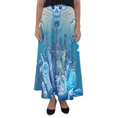 Adventure Time Lich Flared Maxi Skirt by Bedest