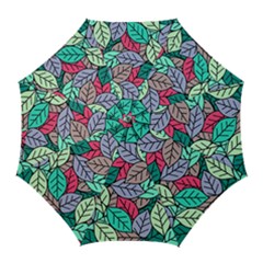 Pattern Leaves Background Nature Golf Umbrellas by Proyonanggan