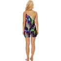 In Orbit Prismatic V-Neck Satin Pajamas Set View4