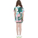 Abstract Seamless Pattern With Tropical Leaves Kids  T-Shirt And Sports Shorts Set View2