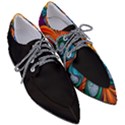 Schwarz bunt Pointed Oxford Shoes View3