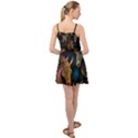 Schwarz pferde muster Summer Time Chiffon Dress View2