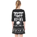 Schwarz katze punk Quarter Sleeve Pocket Dress View2