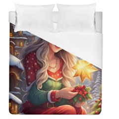 Christmas Greetings Duvet Cover (queen Size) by 2607694c