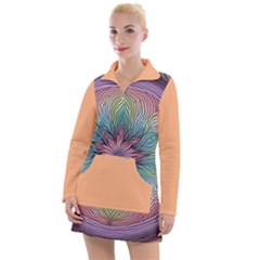 Orange3 Pattern 4 Women s Long Sleeve Casual Dress by 2607694c