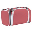 Rosa Grau Streifen Toiletries Pouch View2