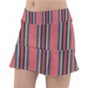 Rosa Grau Streifen Classic Tennis Skirt View1