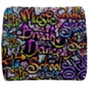 Graffiti Word Seamless Pattern Back Support Cushion View1