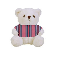 Altrosa Rosa Grau Streifen Full Print Cuddly Teddy Bear by 2607694c