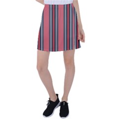 Dunkelrot4 Rosa Grau Streifen Dunkelrot3 Tennis Skirt by 2607694c