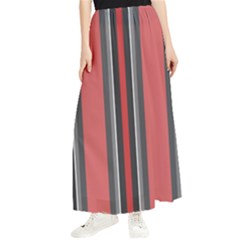 Dunkelrot4 Rosa Grau Streifen Dunkelrot3 Maxi Chiffon Skirt by 2607694c