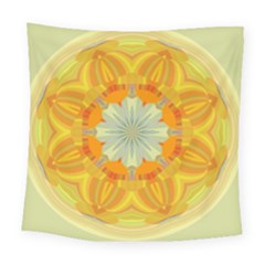 Sunshine Sunny Sun Abstract Yellow Square Tapestry (large) by Ravend