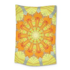 Sunshine-sunny-sun-abstract-yellow - Small Tapestry by Ravend