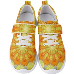 Sunshine-sunny-sun-abstract-yellow - Men s Velcro Strap Shoes by Ravend