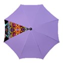 pink florales muster Golf Umbrellas View1