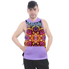 Pink Florales Muster Men s Sleeveless Hoodie by 2607694c