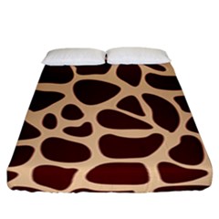 Animal Print Girraf Patterns Fitted Sheet (king Size) by Ket1n9