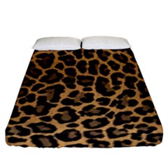 Tiger Skin Art Pattern Fitted Sheet (king Size) by Ket1n9