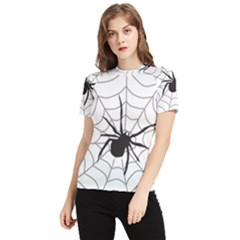 Spider Web Women s Short Sleeve Rash Guard by Azkajaya