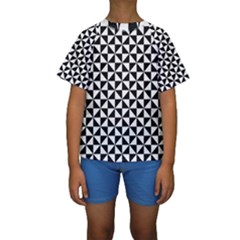 Triangle-pattern-simple-triangular Kids  Short Sleeve Swimwear by Ket1n9