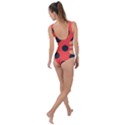 Abstract-bug-cubism-flat-insect Side Cut Out Swimsuit View2