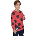 Abstract-bug-cubism-flat-insect Kids  Crewneck Sweatshirt View3