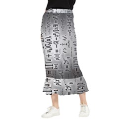 Science Formulas Maxi Fishtail Chiffon Skirt by Ket1n9