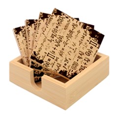 Science Formulas Bamboo Coaster Set by Ket1n9