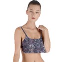 Grapevine Symphony Print Pattern Bk Layered Top Bikini Top  View1