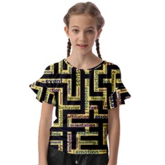 Mindset Stimulus Response Emotion Kids  Cut Out Flutter Sleeves by Paksenen