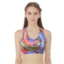 Swirl Vortex Emoji Cyclone Motion Sports Bra with Border View1