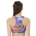 Swirl Vortex Emoji Cyclone Motion Sports Bra with Border View2