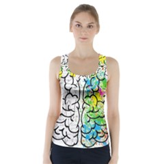 Brain Mind Psychology Idea Drawing Racer Back Sports Top by Loisa77