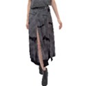 Halloween Background Halloween Scene Velour Split Maxi Skirt View1