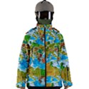 World Map Men s Zip Ski and Snowboard Waterproof Breathable Jacket View1