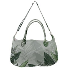 Banana Leaf Plant Pattern Removable Strap Handbag by anzea