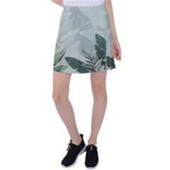 Banana Leaf Plant Pattern Tennis Skirt by anzea