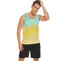 Abstract Background Beach Coast Men s Wide Collar Tank Top View3