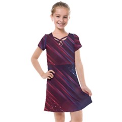 Illustrations Space Purple Kids  Cross Web Dress by anzea