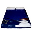 Snowman Fitted Sheet (King Size) View1