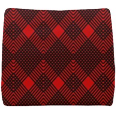 Muster Rot Schwarz Seat Cushion by 2607694c