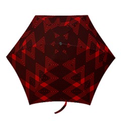 Pattern Black Red Mini Folding Umbrellas by 2607694c