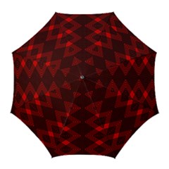 Pattern Black Red Golf Umbrellas by 2607694c