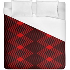 Pattern Black Red Duvet Cover (king Size) by 2607694c